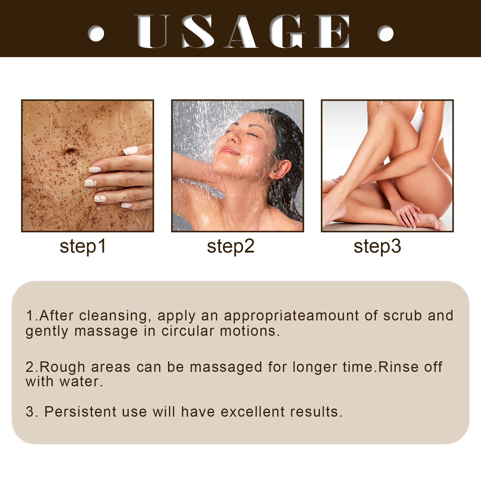 Jaysuing Coffee Scrub Cream Body Skin Deep Cleansing Exfoliating Improve Melanin Brightening Skin Rejuvenation display picture 3