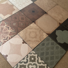 南洋中古风仿陶土花砖300x300 厨房卫生间阳台餐厅咖啡店防滑地砖