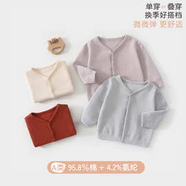 男女宝宝秋季外套婴儿早秋a类纯棉开衫上衣小童外出服 安阳婴童装