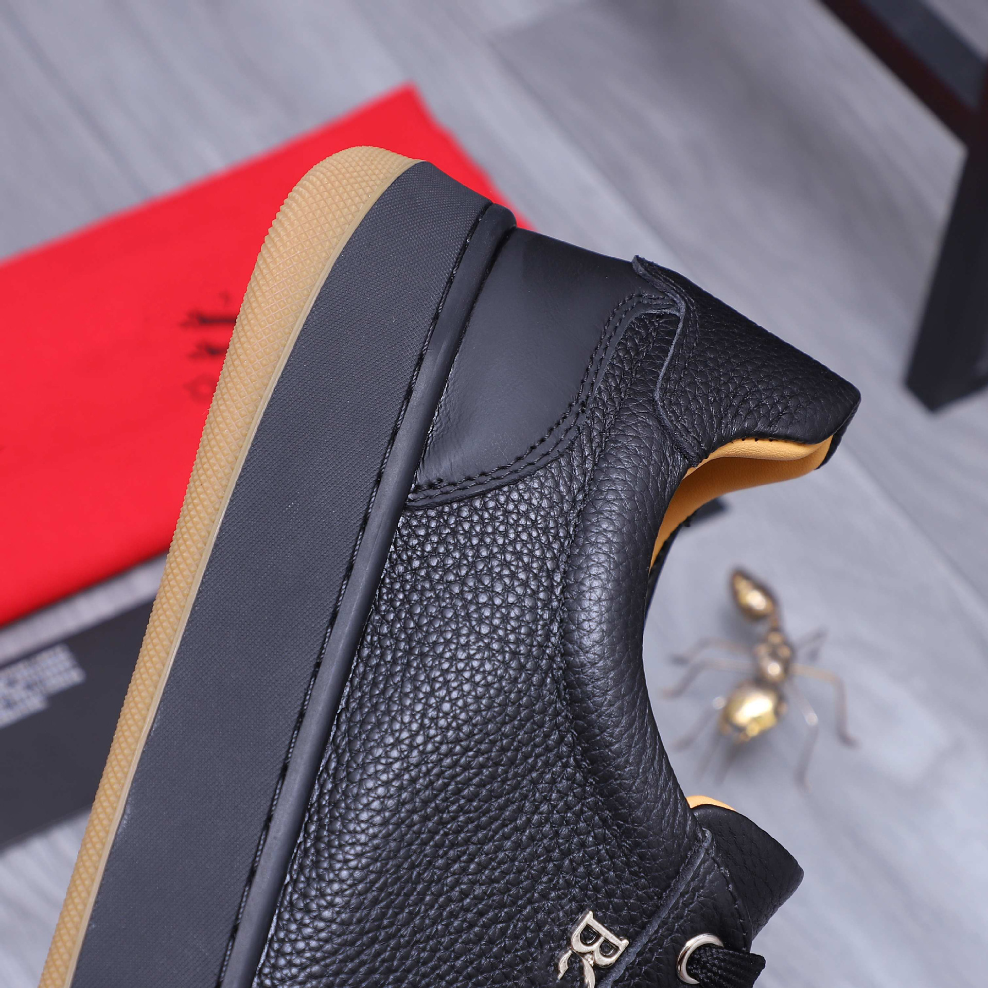 Quality Shoes High-End Trendy Versatile Fashion Men's Shoes Genuine Leather Patchwork Breathable Low-Top Comfortable Casual_vogvips.com