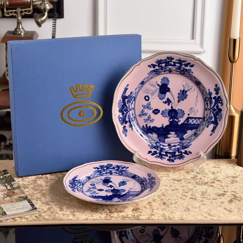 Italian Ginori 1735 Italian-Style Oriental Ceramic Dinner Plate, Deep Plate, Tea Set, Cup and Saucer, Snack Bowl, Household Tableware Italian Ginori 1735 Italian-Style Oriental Ceramic Dinner Plate, Deep Plate, Tea Set, Cup and Saucer, Snack Bowl, Household Tableware