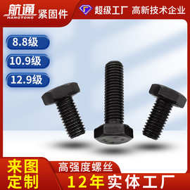 工厂定制加长8.8/10.9高强度螺丝半牙内六角外六角高强度螺栓