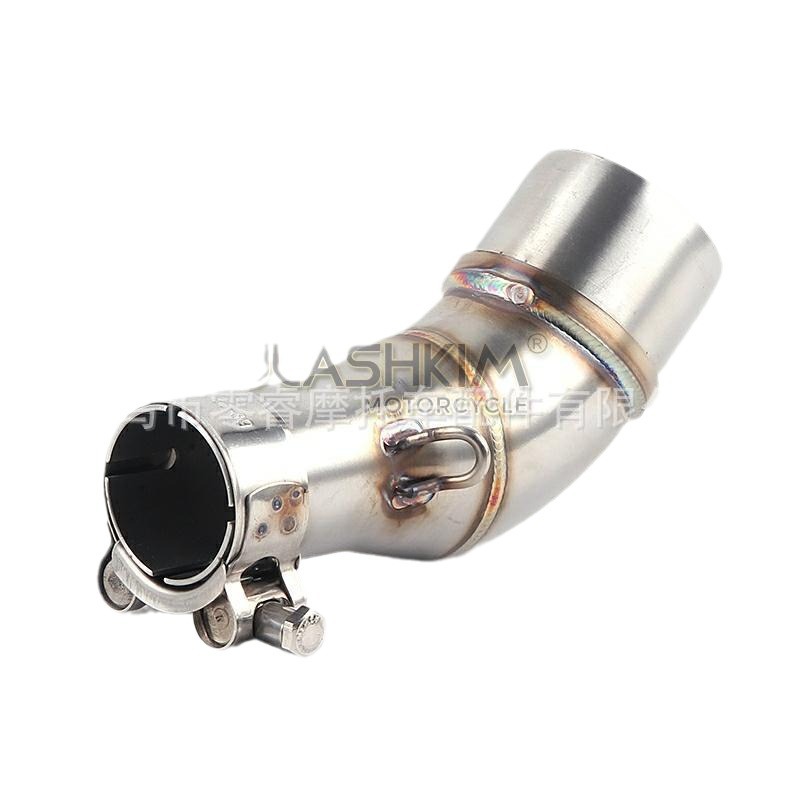 Motorcycle sports car connecting pipe YZF MT03 R3 R25 modified stainless steel front exhaust pipe 51MM universal
