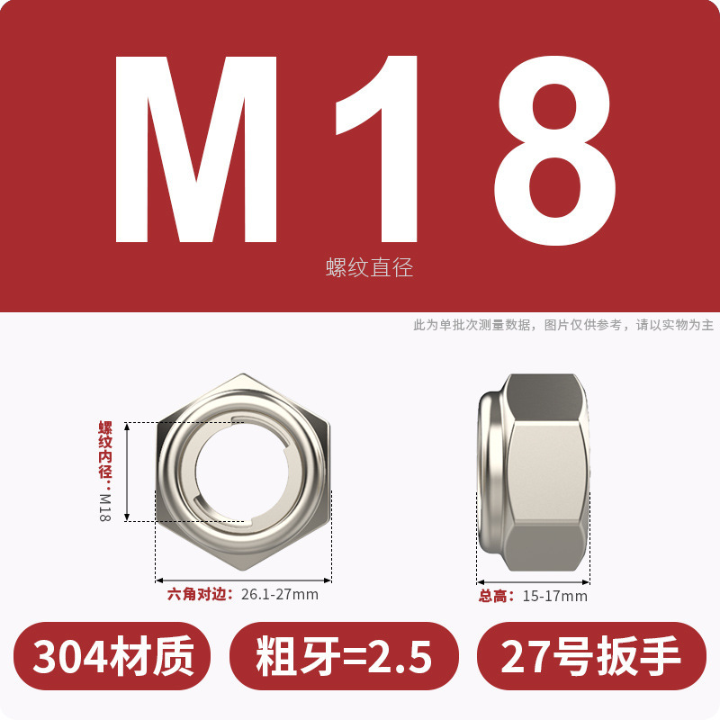 304ステンレス金属セルフロック六角ナット緩み止めねじキャップ止めロックナット|undefined