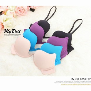 1919# European code foreign trade AliExpress deep W smooth beautiful back gathered ladies sexy bra single wholesale