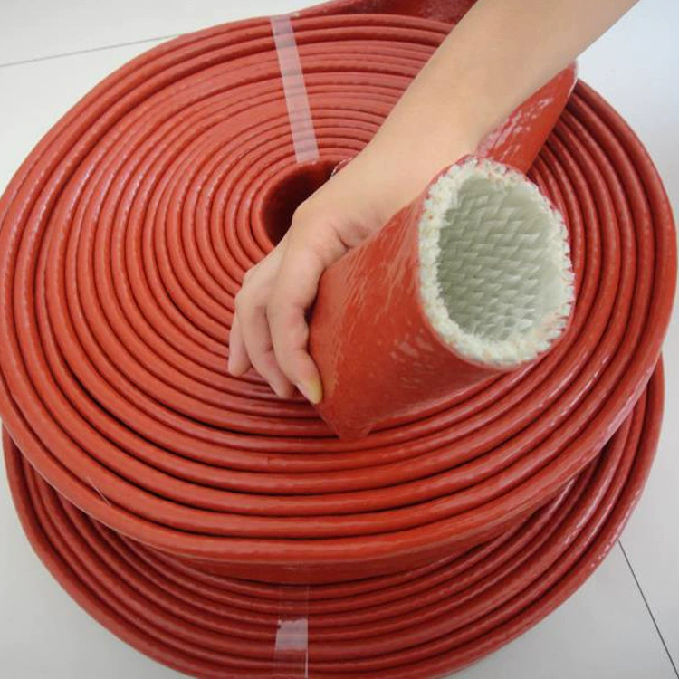 Высокотемпературный огнеупорный кожух для гидравлических труб, термостойкий оболочка, трубчатый стекловолоконный плетеный огнеупорный и огнестойкий кожух