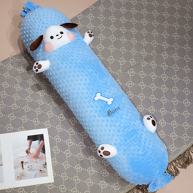 Cutie frijoles de peluche dulces almohadas niñas dormir lateral pierna pelusa muñeca de tela dormir en cama