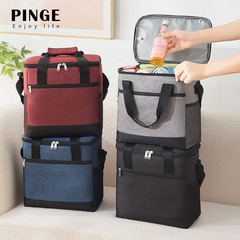 Wholesale Large Capacity Outdoor Insulated Picnic Bag, Single Shoulder Lunch Box Bag, Thick Cold Preservation Ice Bag