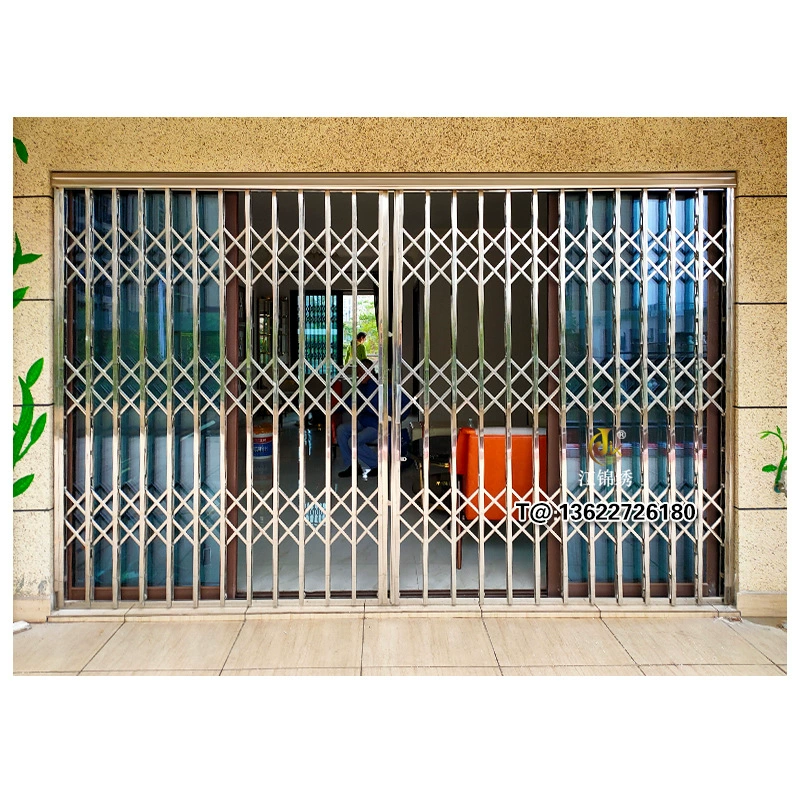 Нержавеющая сталь выдвижная распашная дверь балкона складная_push_gate старый ностальгический железный забор Земля Земля Земля сплав расширенная дверь галереи ворот
