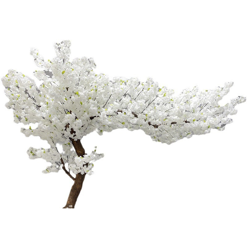 Simulación de árboles de cerezo fabricantes de árboles simulados directamente hoteles residencial decoración del hogar árbol de deseo blanco árbol de decoración paisajística