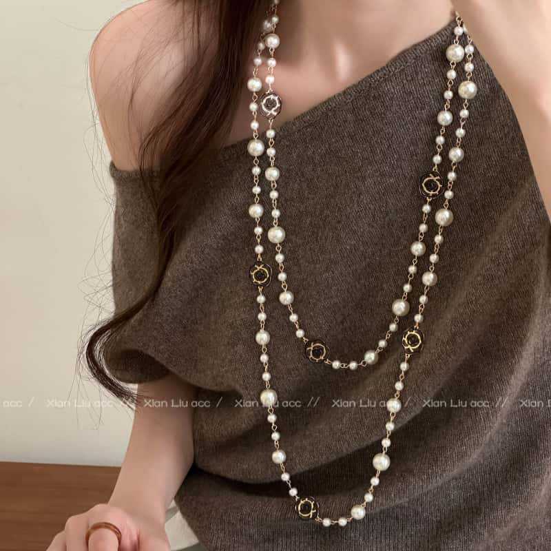 Delicate Two-tone Layered Necklace Gold And Silver Minimalist Chain_voghion.com