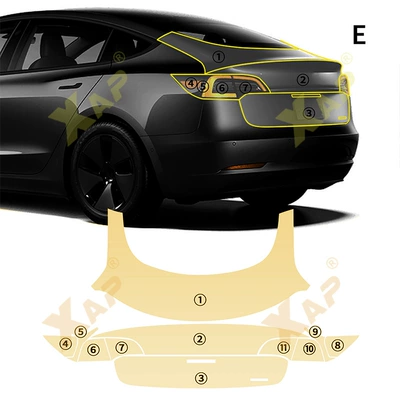 film, Automotive Film - tpu-transparent-protective-film-model-3-trunk-tpu-protective-film