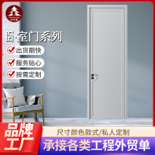 室内门隔音多层烤漆实木门套装门卧室房门平开门批发隔音门单开门