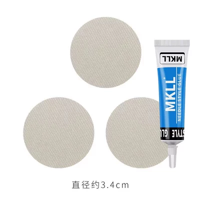Car roof lining, Hole Patch Repair Smoke Burn - beige-3-pieces-ceiling-glue-30ml-transparent