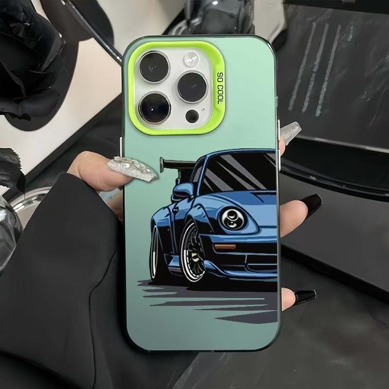 Nuevo coche deportivo de anime para iPhone 16 funda para teléfono móvil Apple 15promax/14 transfronterizo 13pro12 Europa y América