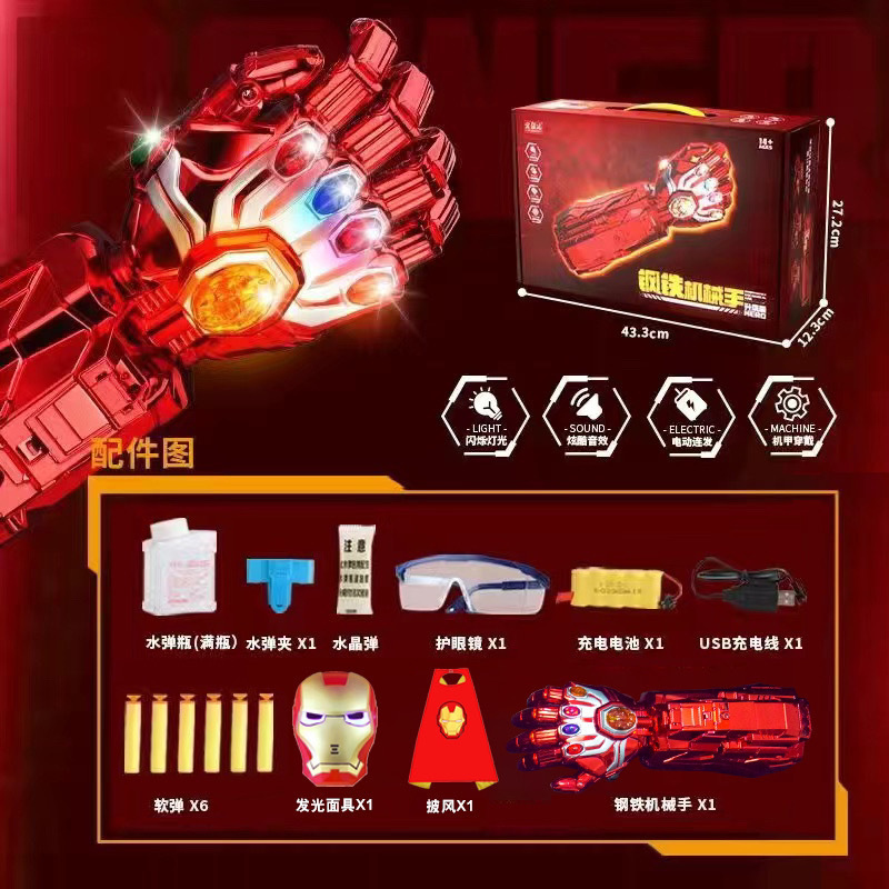 강철손 업그레이드 버전 + 야광 마스크 + 망토