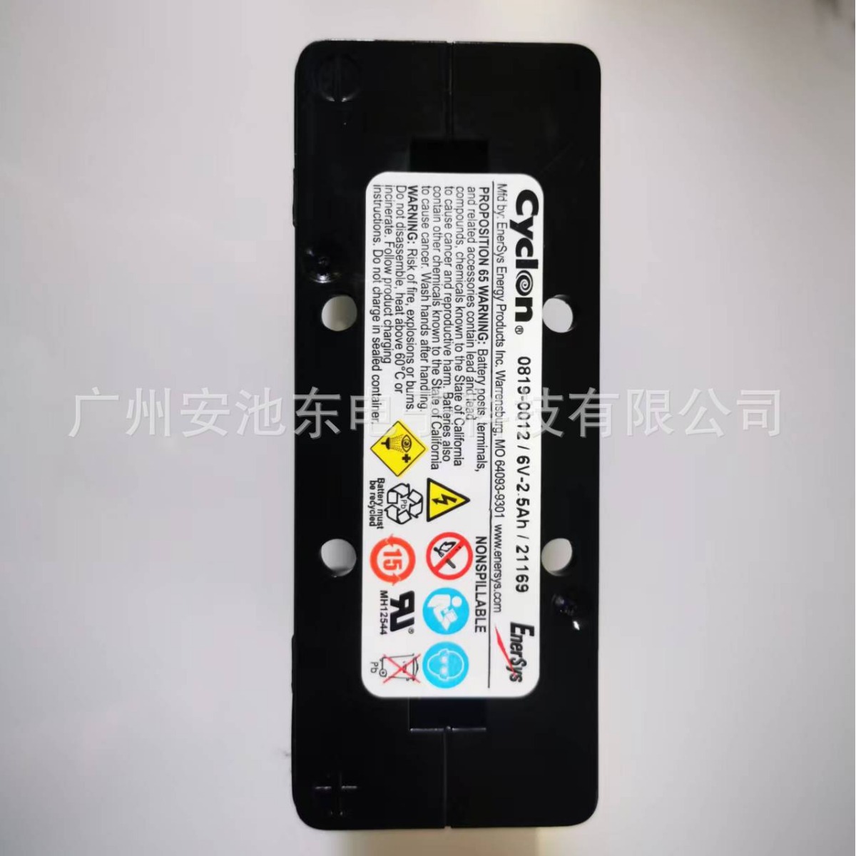 cyclon医疗设备用 0819-0012 6V2.5AH 西科龙 蓄电池