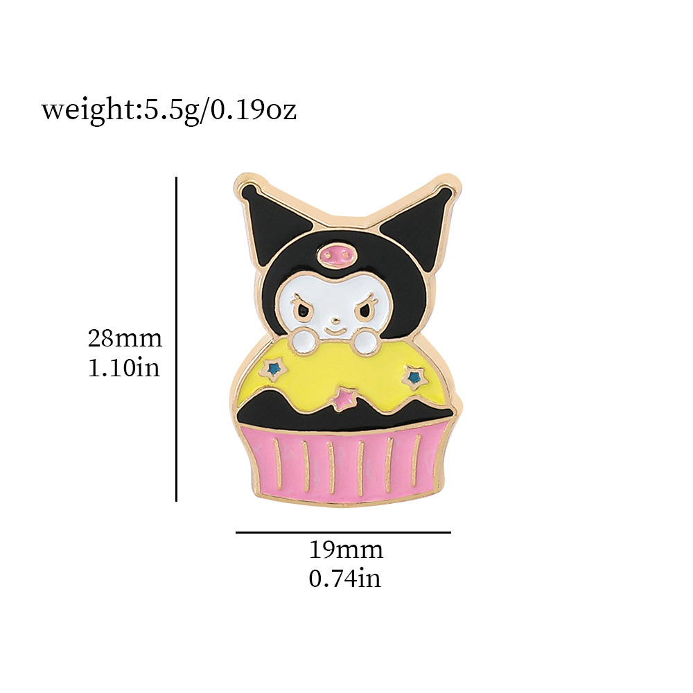 Venta caliente cien Sanrio serie de metal broche de dibujos animados coolomi Yugui perro KT gato todo-fósforo de moda insignia