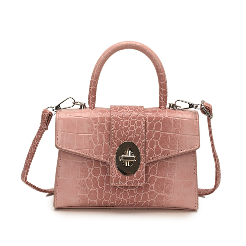 Niche Zhong alta textura portátil cocodrilo pequeño bolso cuadrado para mujeres 2026 nuevo estilo de moda versátil bolso de hombro coreano