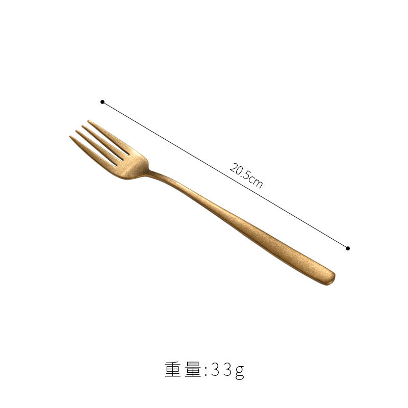 한국식 포크(빈티지 골드)