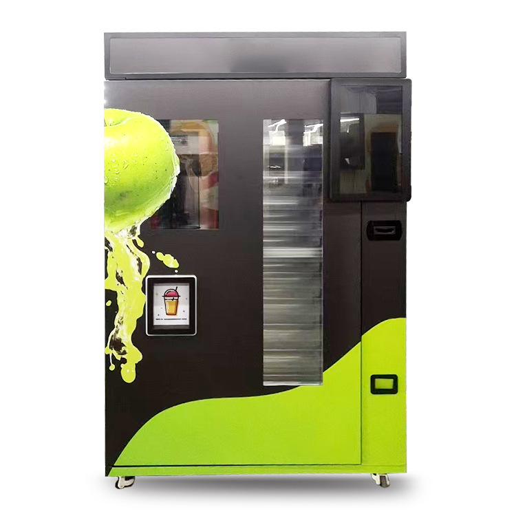 Factory Direct Sales of Smart Apple Juice Vending Machines with Automatic Pulp Separation, Online Cleaning, and Ozone Sterilization