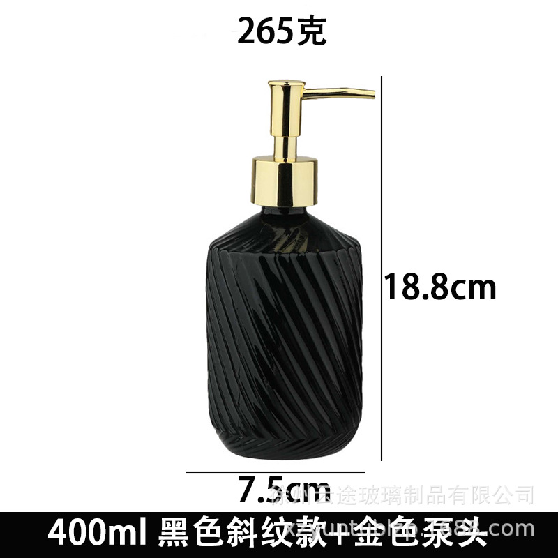 Dispensador de Jabón Líquido de Vidrio a Presión para Baño image 35