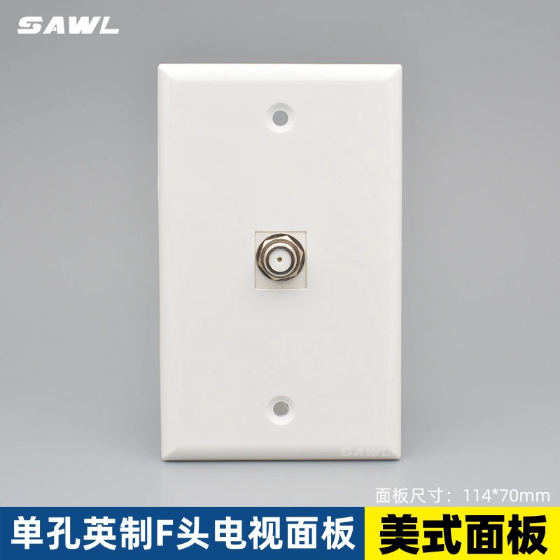 США стандарт 120 британский F-головка телевизионная розетка цифровая американская кабельная спутниковая широкополосная розетка на панели keystone