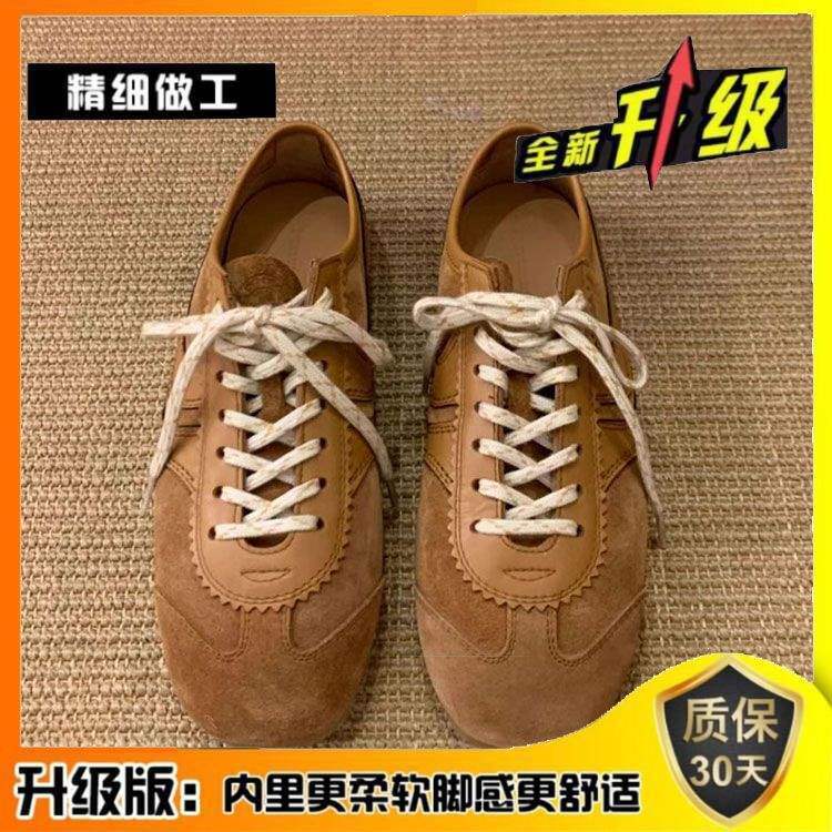 L OR FS!复古德训鞋女2025平底单鞋夏季新款女鞋通勤阿甘鞋休闲鞋|undefined