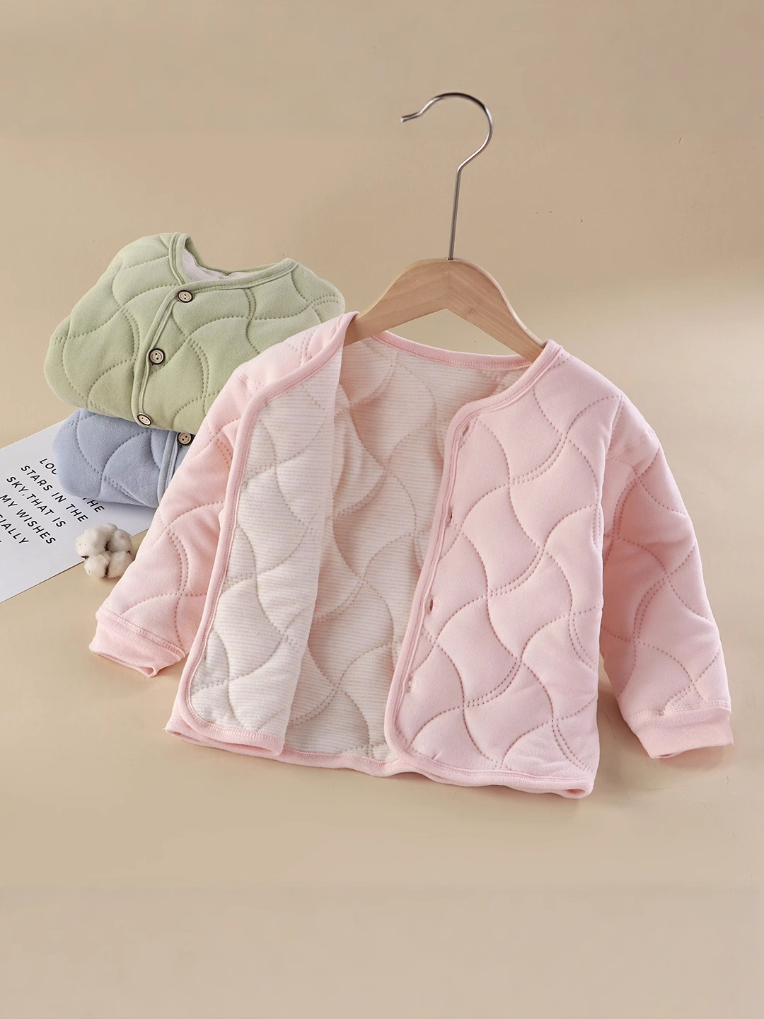 Capa de abrigo infantil de algodón de tres capas, uniformes escolares, artefactos mágicos, chaqueta de algodón de niñas, niños calientes, niños mayores, calientes