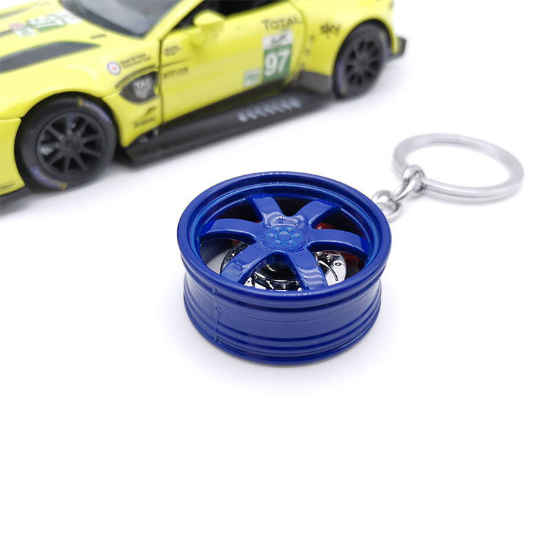 国境を越えた対外貿易TE37 BBSハブキーホルダー車ファン改造ブレーキディスク付き金属ハブ車ストラップ