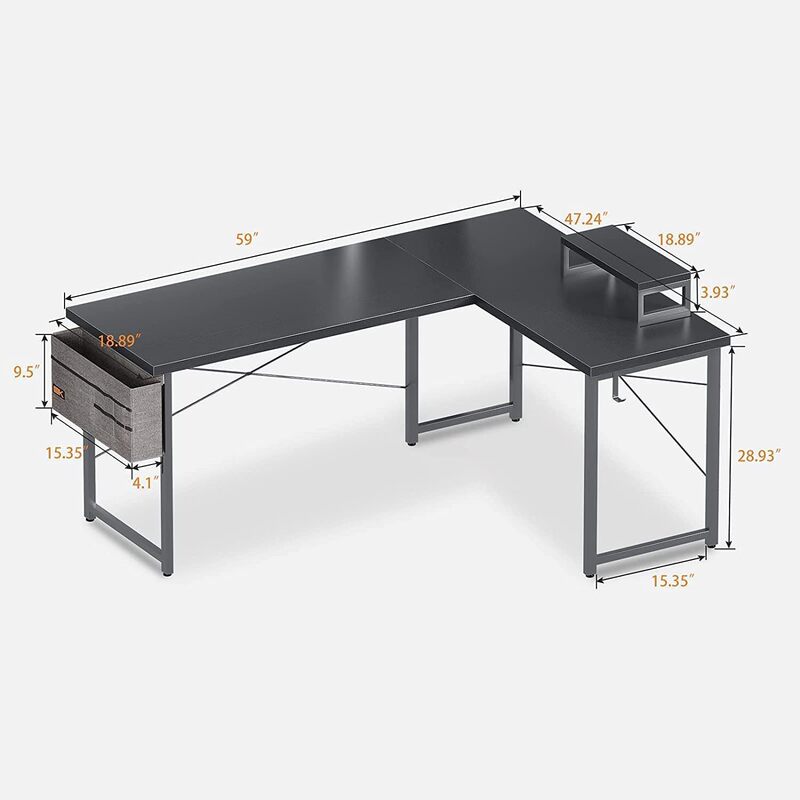 Cross-Border Home Office Gaming Table Corner Computer Desk Office Desk L-Shaped Computer Table E-Sports Table Factory Direct Sale