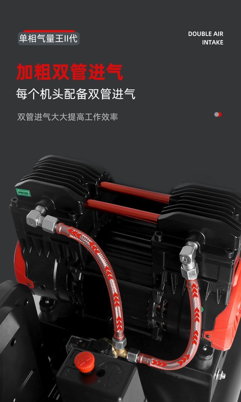 Portable Real Stone Paint Air Pump Water-Filled Sand Spray Special Small Air Compressor 220V High Power High Pressure Air Pump