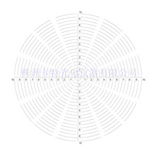 十字线测微尺 定制目镜测微尺同心圆分划板 测微尺批发