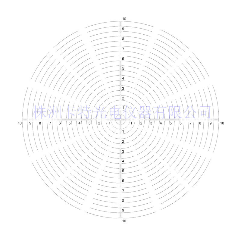 十字线测微尺 定制目镜测微尺同心圆分划板 测微尺批发