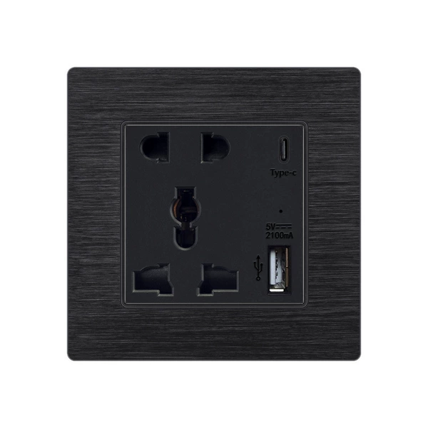 [多功能五孔USB+type-c （10W]
