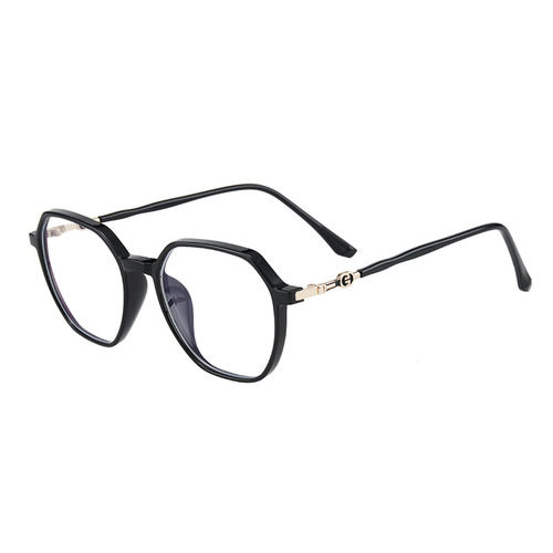 男士多边形TR90镜框眼镜 复古时尚防蓝光平光镜新款商务光学镜