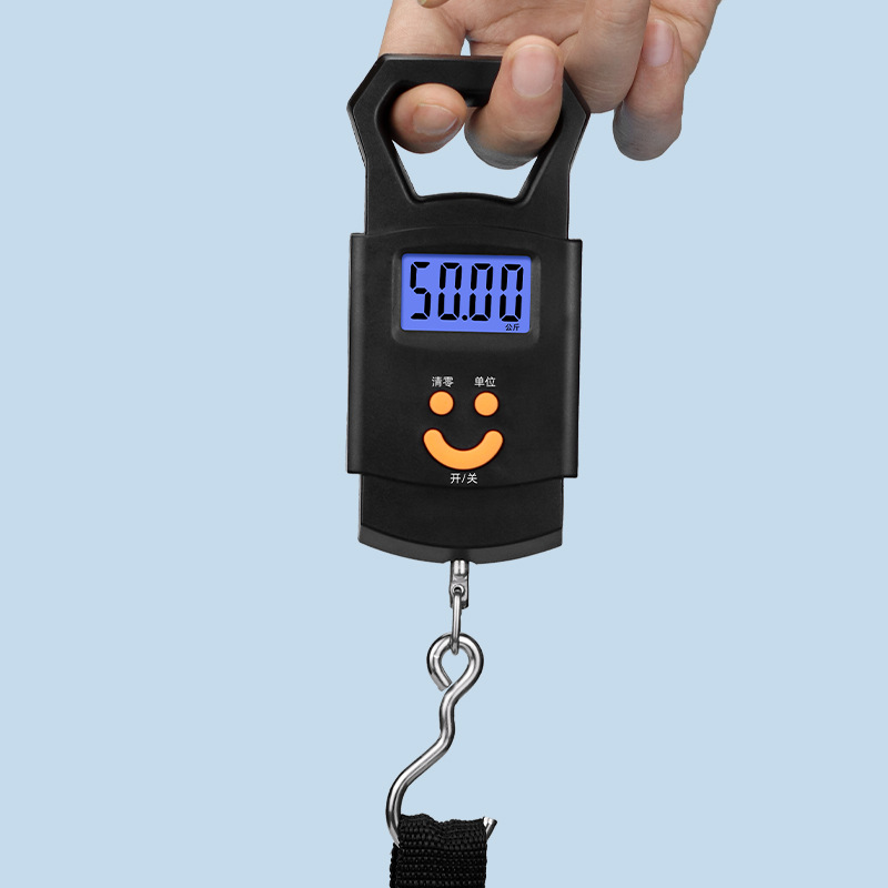 Small Electronic Scale, Portable 50kg Kitchen Scale, Precise Spring Hanging Scale for Weighing Produce