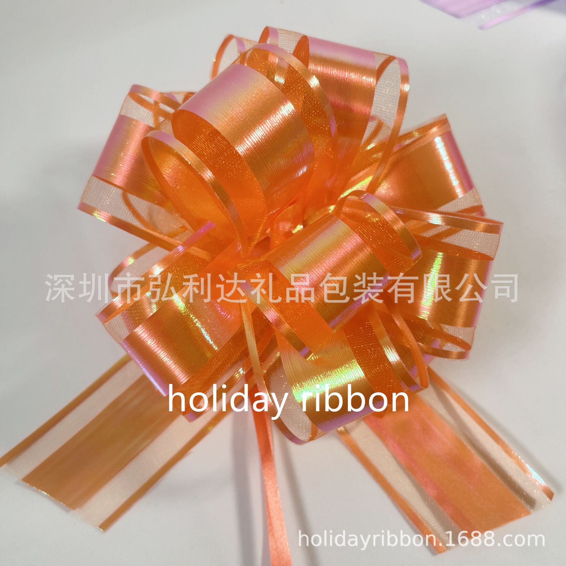 Transfronterizo 50 # gran iris estereoscópico flores de Navidad embalaje de regalo de mano mano cinta de flores al por mayor grande ensanchamiento