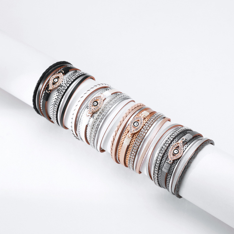 wholesale jewelry wide-brimmed eye shape bracelet Nihaojewelry