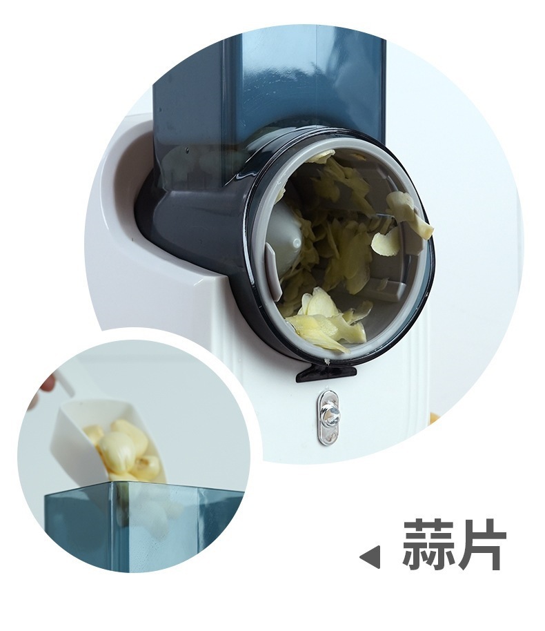 跨境电动暴风多功能切菜机家用滚筒切菜器土豆丝刨丝切片擦丝神器