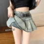 夏季新款百褶美式半身裙