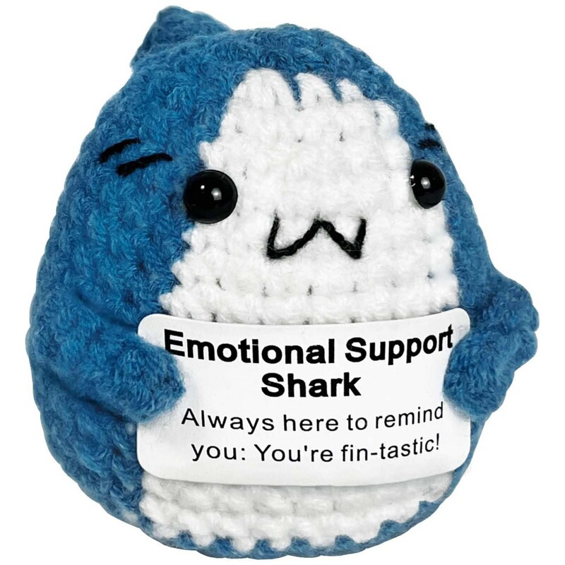 Cross-Border New Product Shark Positive Energy Potato Wool Handmade Crochet Vegetable and Fruit Doll Creative Gift