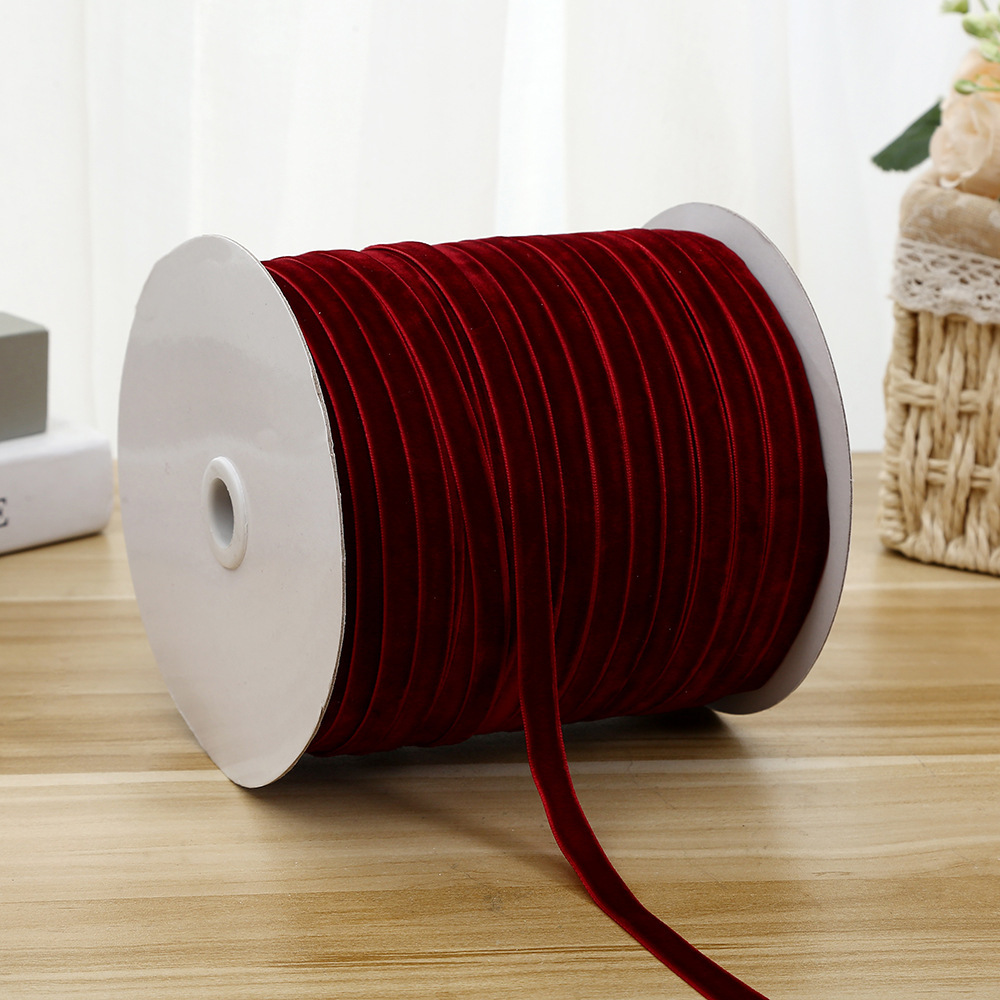 1cm cinturón de terciopelo colorido DIY hecho a mano arco accesorios para el cabello flocado cinturón ropa interior decoración accesorios cinturón de terciopelo