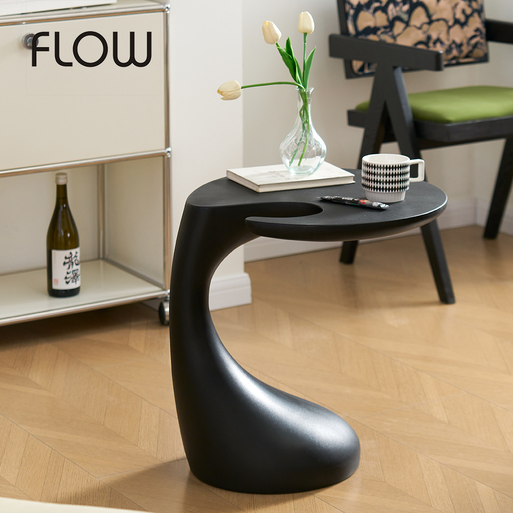 Light Luxury High-end Creative Bedside Table Storage Rack Sofa Side Table Small Table Living Room Mobile Black Minimalist Coffee Table