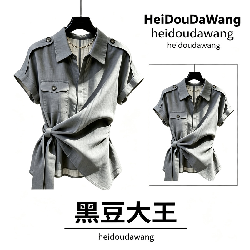 2026 Summer Super Popular Age-Reducing Women's Textured Shirt, Flattering and Fashionable, Exquisite and Chic, Niche High-End Women's Clothing 2026 Summer Super Popular Age-Reducing Women's Textured Shirt, Flattering and Fashionable, Exquisite and Chic, Niche High-End Women's Clothing