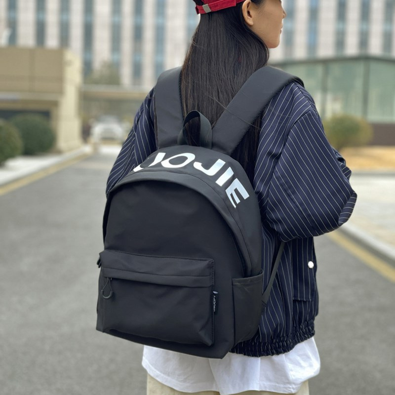 新しいレターストレージバックパック女性のファッションカレッジスタイル大学生バッグ大容量旅行バックパック男性|undefined