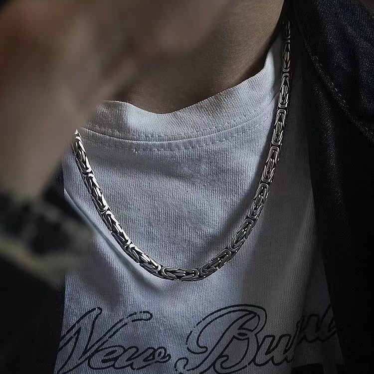 Peace Pattern Thai Silver For Men And Women, Niche Design, High-End Feel, Unique Hip-Hop Style, Boyfriend Style Sweater_voghion.com