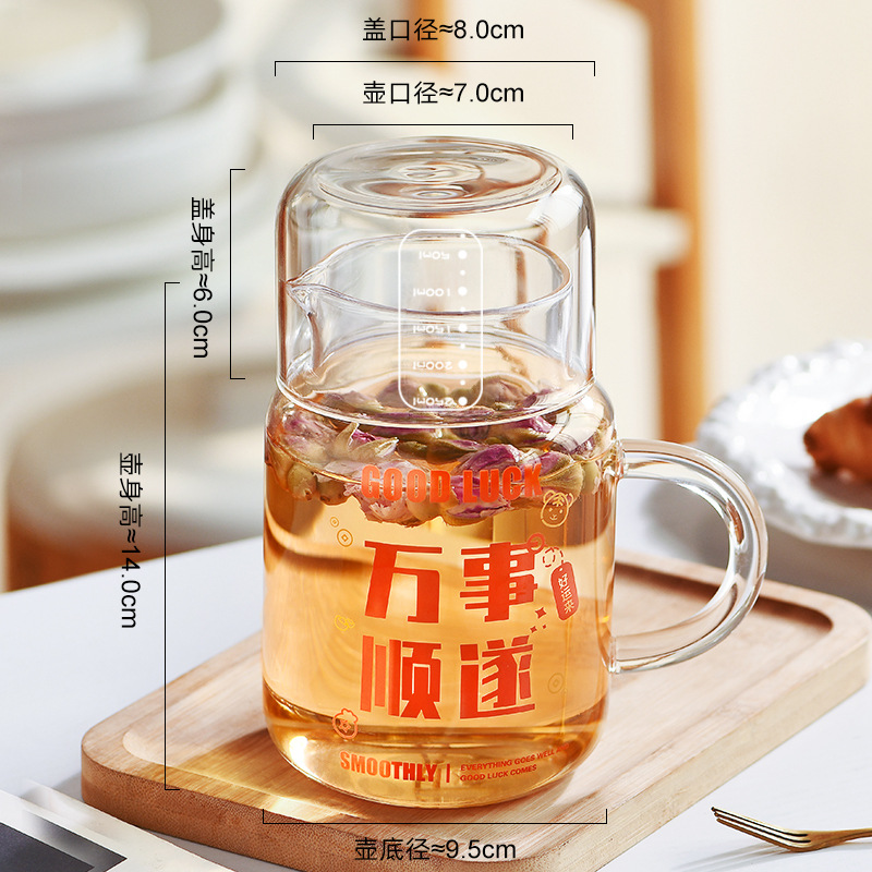 800ml [Mọi thứ diễn ra suôn sẻ] nắp quy mô