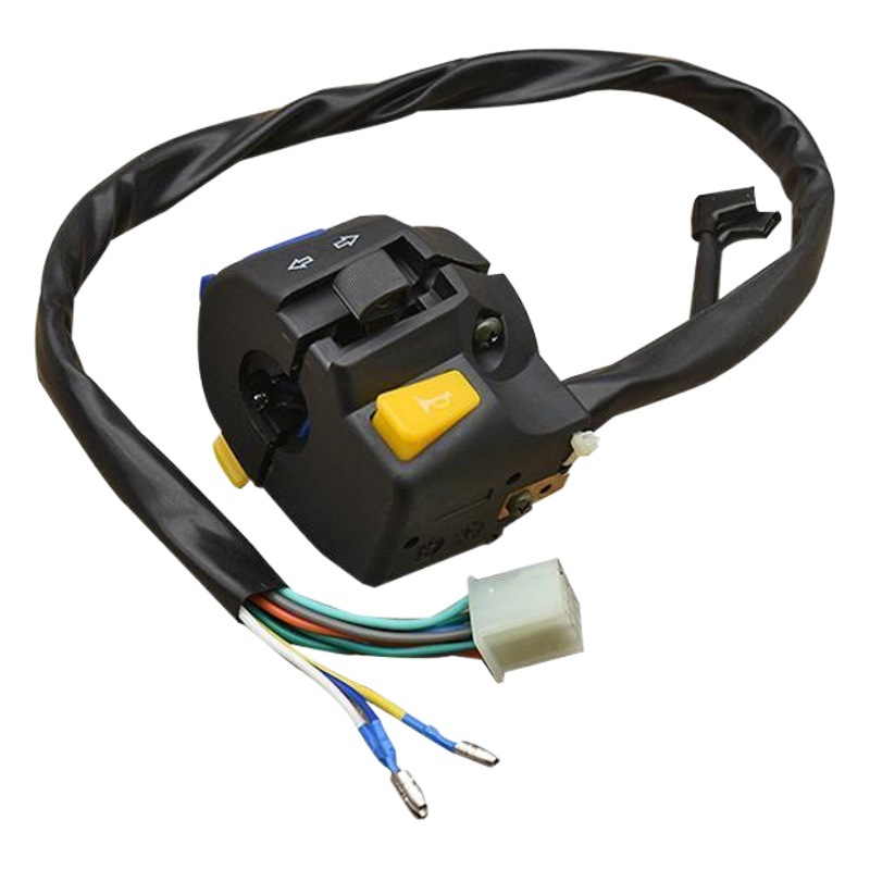 Motocicleta EN125 diamante leopardo HJ125 Yue Shuang 125 izquierda y derecha manija asiento Asamblea cuerno faro dirección combinación interruptor