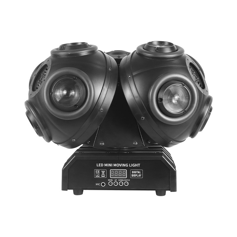 12 luces de escenario LED planetas LED 3 haz de luz balancador barra barra de luz láser tira de luz